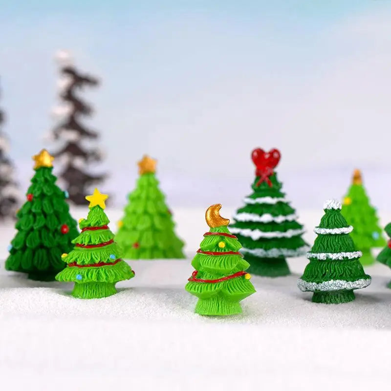 Mini Christmas Tree Figurines