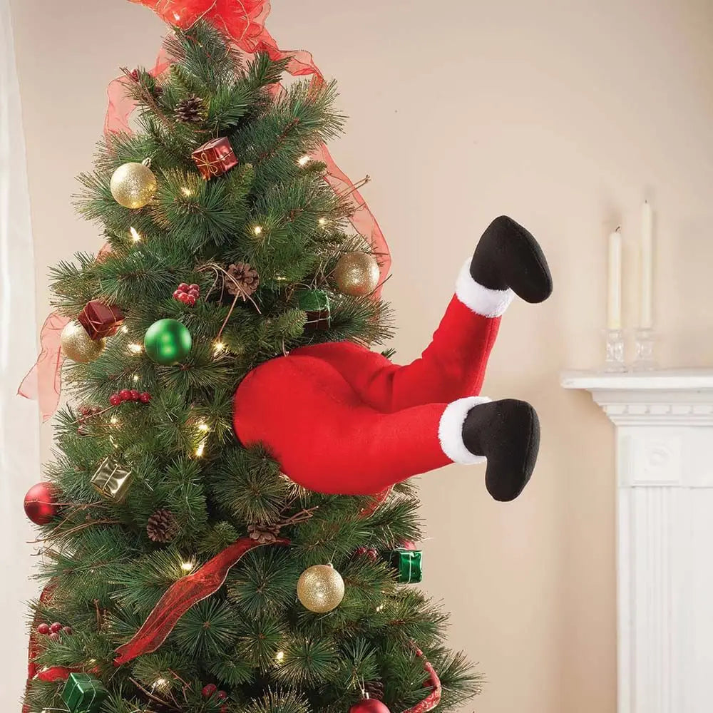 Silly Santa Claus Legs Plush