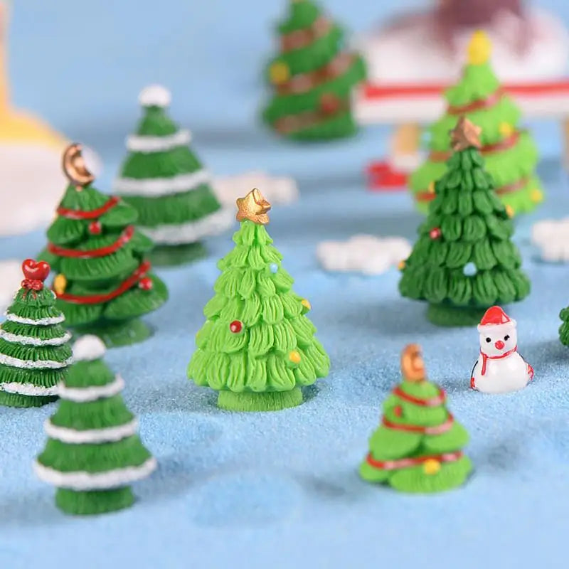 Mini Christmas Tree Figurines
