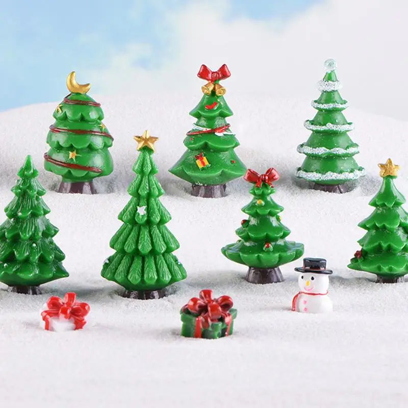Mini Christmas Tree Figurines